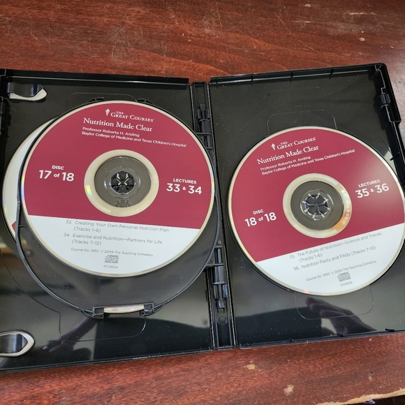 The Great Courses Nutrition Made Clear Volume 1-3 / 18 Disc CD's / Anding - Picture 9 of 9